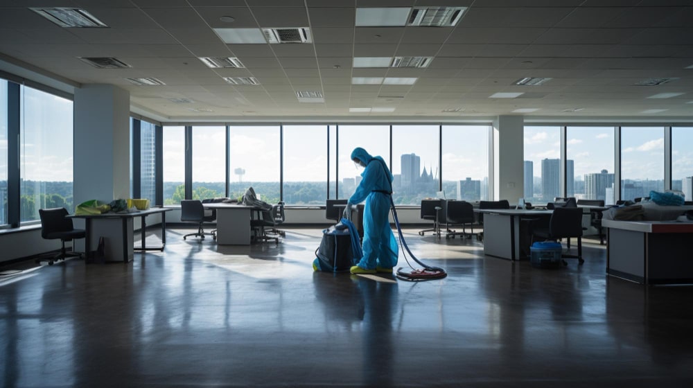 Commercial Cleaning by a Part-Time Maid for Offices, Shops, and Restaurants